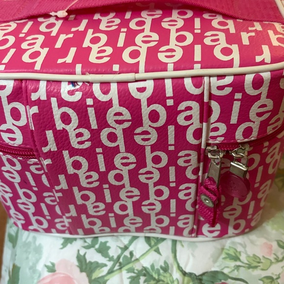 Barbie Pink Logo Train Case NWT 2003 - Picture 6 of 11